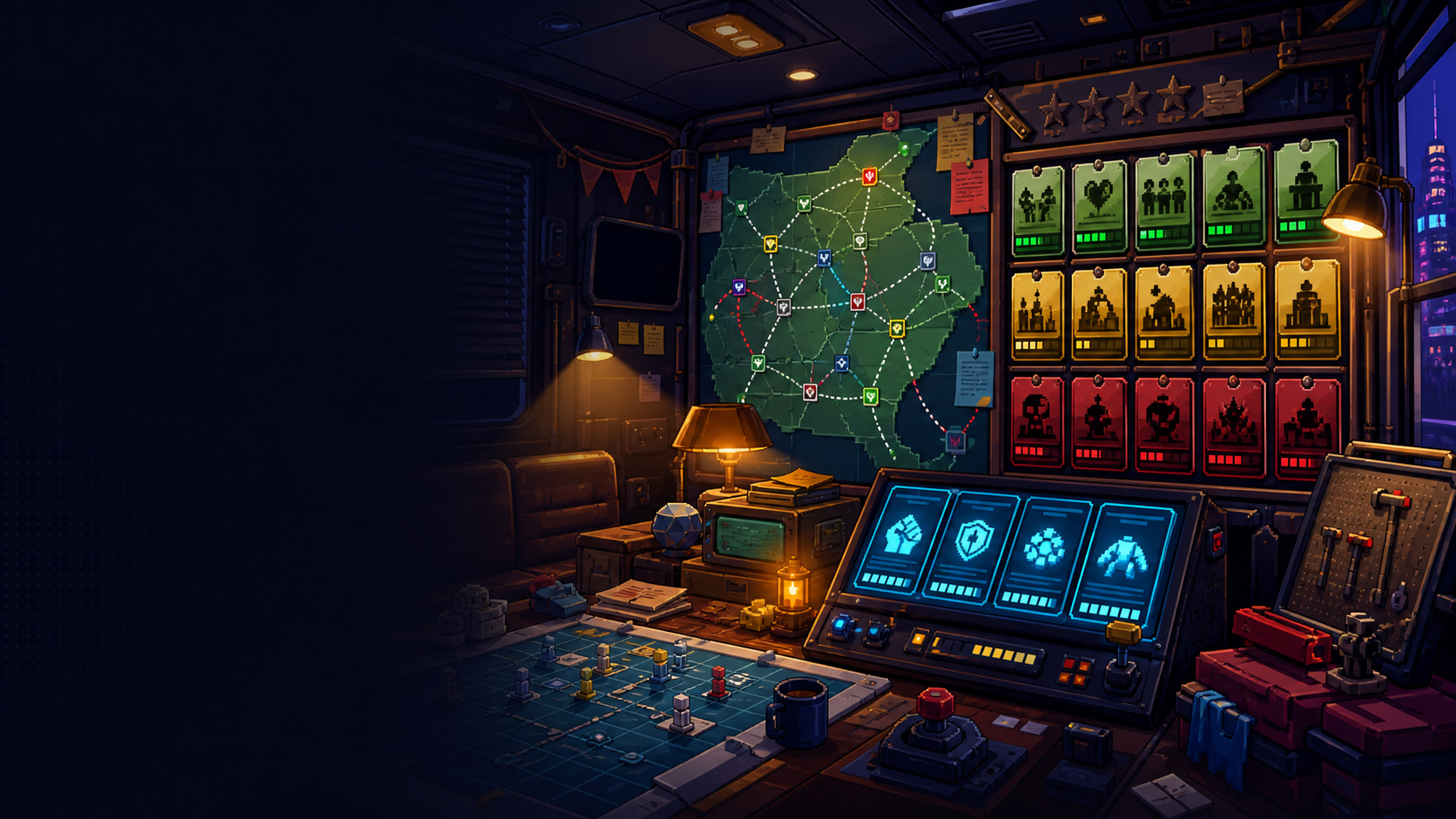 Original generated campaign bus route-board artwork for Anomaly President Fixes